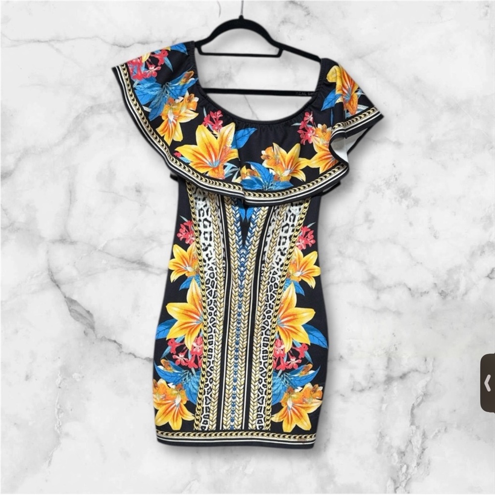 Anthropologie Floral Off-Shoulder Dress by Jealous Tomato - Picture 2 of 6